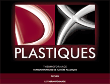 Tablet Screenshot of dxplastiques.com